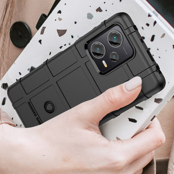 Etui do Xiaomi Redmi Note 12 Pro+ 5G, Rugged Shield, czarne
