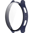 2w1 Etui + Szkło Hartowane  do Samsung Galaxy Watch 6 40mm, Granatowe
