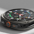 Etui Ringke do Samsung Galaxy Watch Ultra 47mm (2025 / 2024), Slim, czarne + Szkło Hartowane