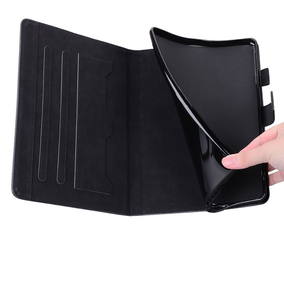 Etui do Lenovo Tab M10 Plus 10.6 Gen 3, z klapką, animal, czarne