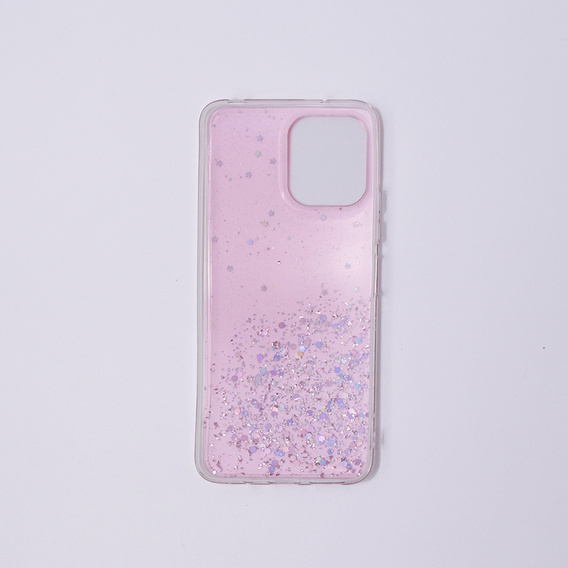 Etui do Xiaomi Redmi 12, Glittery, różowe
