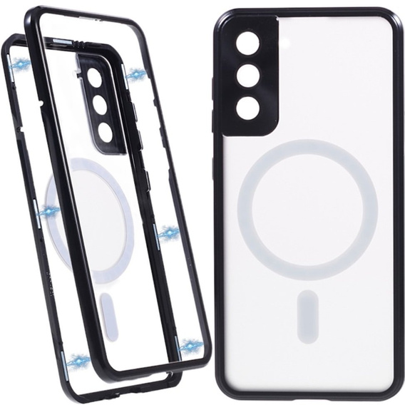 Etui Magnetic Dual Glass MagSafe do Samsung Galaxy S22, czarne