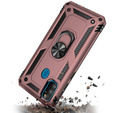 Etui pancerne do Samsung Galaxy M21, Nox Case Ring, różowe rose gold