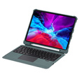 Etui z klawiaturą do iPad Air 10.9" 2022/2020 (5/4 gen.), TouchPad Pen Slot, zielone