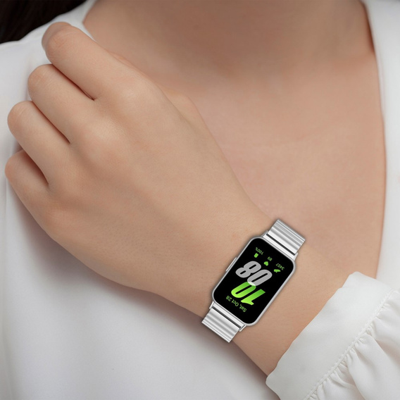 Bransoleta Stalowa do Samsung Galaxy Fit 3, Srebrna