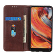 Etui do Xiaomi 14T Pro, Wallet Litchi Leather, brązowe