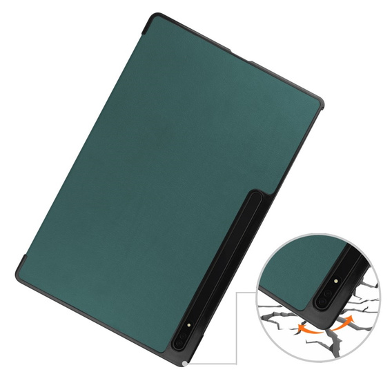 Etui do Samsung Galaxy Tab S9 Ultra, Smartcase, zielone
