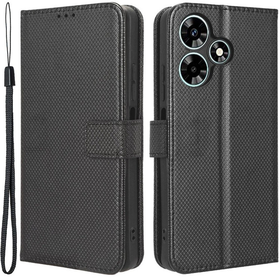 Etui z klapką do Infinix Hot 30, Wallet Smart Magnet, czarne