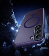 Etui do Samsung Galaxy S21, do MagSafe, ERBORD Matt Case, ciemnofioletowe + Szkło na ekran