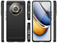 Etui do Realme 11 Pro / 11 Pro +, Karbon, czarne