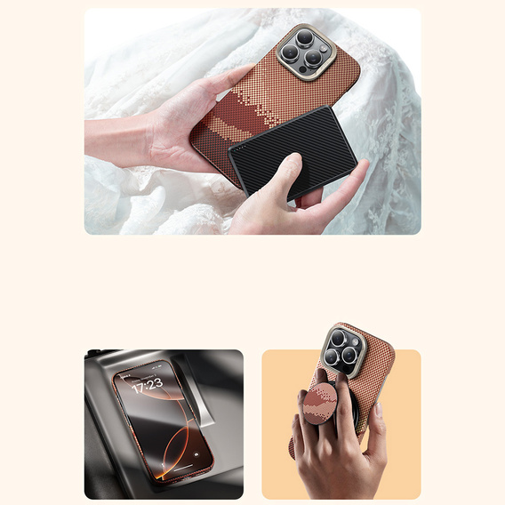 Etui Benks Magnetic Golden Tide Kevlar 600D do iPhone 16 Pro