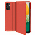 Etui do Samsung Galaxy A14 4G/5G, Smart Magnet, czerwone + Szkło 9H