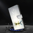 Etui z klapką do Xiaomi Redmi Note 12 4G, Wallet, Lotos Flower szare