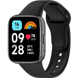 Pasek Silikonowy do Xiaomi Redmi Watch 3 Active, Czarny