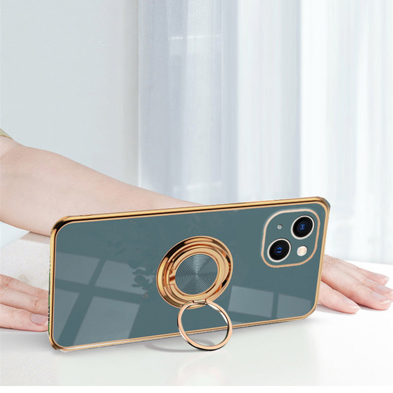 Etui do iPhone 14 Plus, Electro Ring, szare