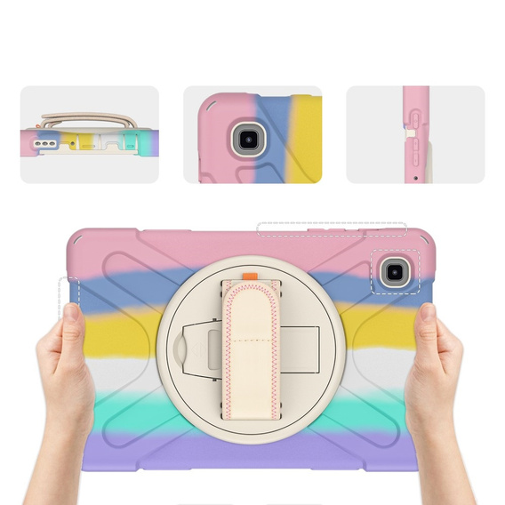Etui do Samsung Galaxy Tab A7 Lite, Pancerne obrotowe 360, Kolorowe