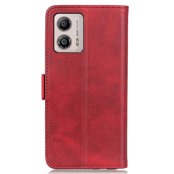 Etui z klapką do Motorola Moto G53 5G / G13 / G23, Wallet, czerwone