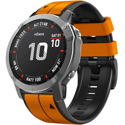 Pasek Silikonowy do Garmin Fenix 26mm, Orange