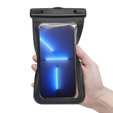 Wodoszczelne czarne etui Spigen A601 Universal Waterproof Case 2-Pack