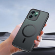 Etui Matt Case do Oppo Reno 14F, do MagSafe, półprzezroczyste czarne