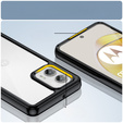 Etui do Motorola Moto G73 5G, Fusion Hybrid, przezroczyste / czarne