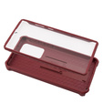 Etui pancerne do Samsung Galaxy S22 Ultra, Dexnor Full Body, czerwone