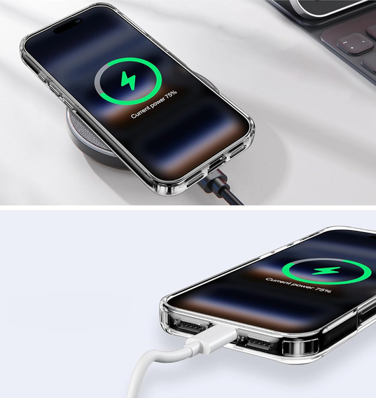 Etui magnetyczne z kwiatowym, laserowym wzorem do iPhone 17 Pro Max