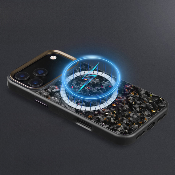 Etui magnetyczne z włókna aramidowego z metalową ramką aparatu do iPhone 17 Pro Max
