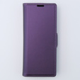 Etui do Samsung Galaxy Z Fold 5 5G, ERBORD Glossy Litchi, portfel z klapką, fioletowe