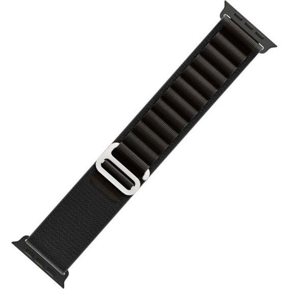 Zestaw Pasek Nylonowy + Etui 2w1 do Apple Watch 4/5/6/SE 44mm, Czarny
