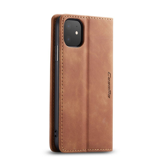 Etui CASEME do iPhone 11, Leather Wallet Case, brązowe