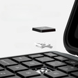 Etui z klawiaturą do iPad 11" 2025 A16 (11 gen.) / iPad 10.9" 2022 (10 gen.), NILLKIN Bumper Pen Slot, czarne
