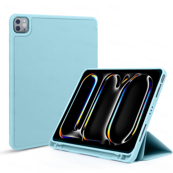 Etui do iPad Pro 13" 2024 (7 gen.), Smartcase z miejscem na rysik, niebieskie