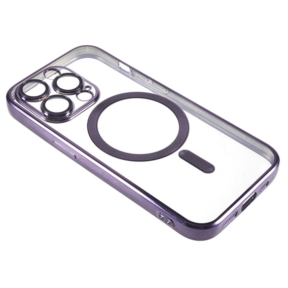 Etui do iPhone 14 Pro Max, Electro MagSafe, fioletowe + Szkło na ekran
