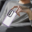 Etui do Oppo Reno 12, Fusion Hybrid, przezroczyste / fioletowe