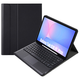 Futerał z klawiaturą bezprzewodową i touchpadem do tabletu Samsung Galaxy Tab S10 FE+ Plus X620/X626B - czarne