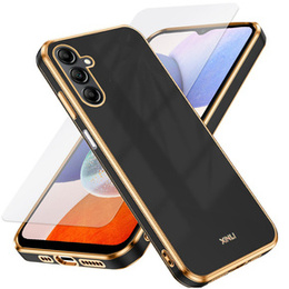 Zestaw Etui do Samsung Galaxy A14 4G/5G, Electro, Czarne + Szkło 9H