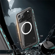 Etui do iPhone 17 Pro Max, Wodoodporne IP68, SHELLBOX MagSafe, niebieskie