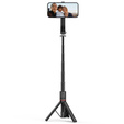 Tech-Protect L04S MagSafe Bluetooth Kijek Selfie Stick Tripod, Czarny