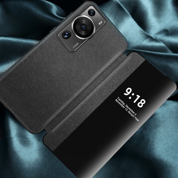 Etui do Huawei P60 Pro, z klapką Side View, czarne