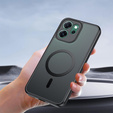 Etui Matt Case do Oppo Reno 14, do MagSafe, półprzezroczyste czarne