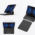 Etui z klawiaturą do iPad Pro 12.9" 2022/2021/2020 (6/5/4 gen.), Dux Ducis Keyboard TouchPad, czarne