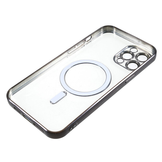 Zestaw Etui do iPhone 12 Pro, MagSafe Hybrid, czarne + Szklo