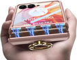 Etui do Motorola Razr 50 Ultra, Ring Holder, różowe