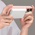 Etui do iPhone 16 Pro, do MagSafe, ERBORD Matt Case, różowy + Szkło na ekran