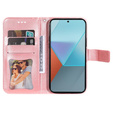 Etui z klapką do Xiaomi Redmi Note 13 Pro 5G, Mandala, różowe rose gold