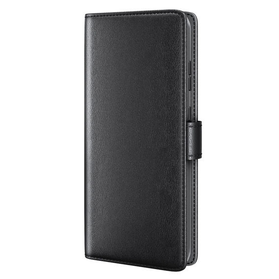 Etui z klapką do Samsung Galaxy A35 5G, Split Leather, czarne