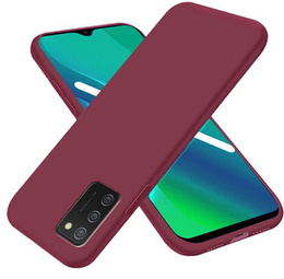 Etui cienkie do Samsung Galaxy A02s, Slim, bordowe