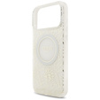 Etui Guess IML Flowers Electroplated Allover With Beads Strap, do MagSafe, z paskiem do iPhone 17 Pro Max