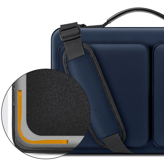 Tech-Protect Defender Bag, Etui Torba do laptopów 15-16 cali, Granatowa